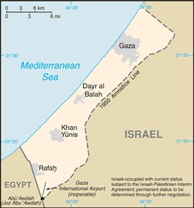 Gaza Strip map