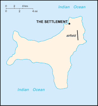 Christmas Island map