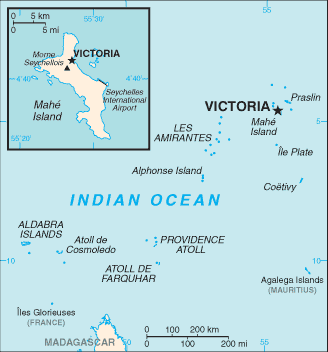 Seychelles map